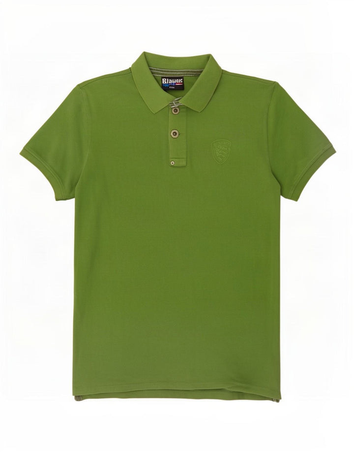 Blauer Polo Hombre Pequeño Algodón Verde