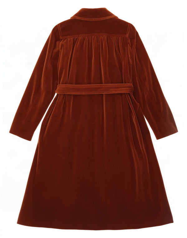 Abrigo vintage de terciopelo para mujer IT 44 Marrón medio