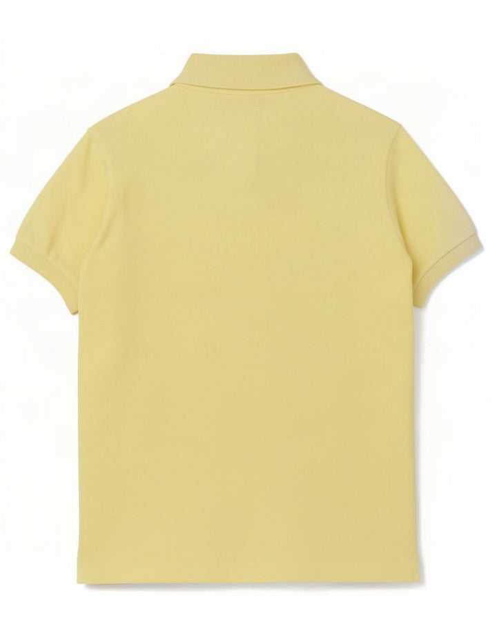 Polo Lacoste para hombre talla 4 algodón amarillo mediano