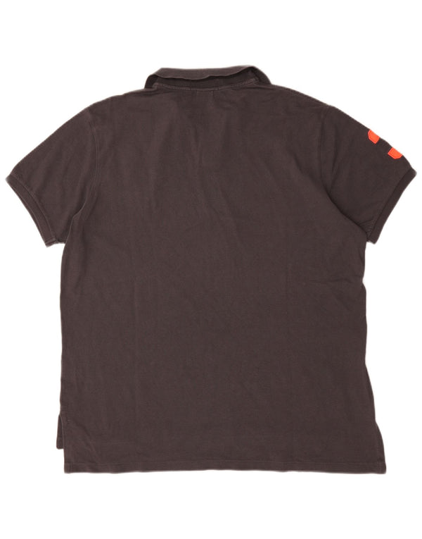 Polo Ralph Lauren Camisa de ajuste personalizado con gráfico para hombre XL Algodón gris