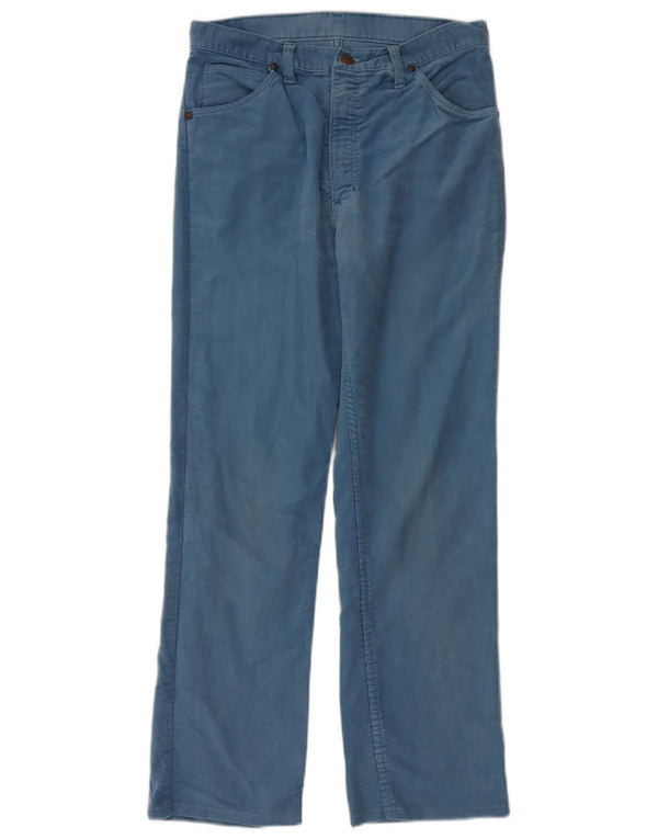 Pantalón Casual Recto Mujer Wrangler W32 L30 Algodón Azul