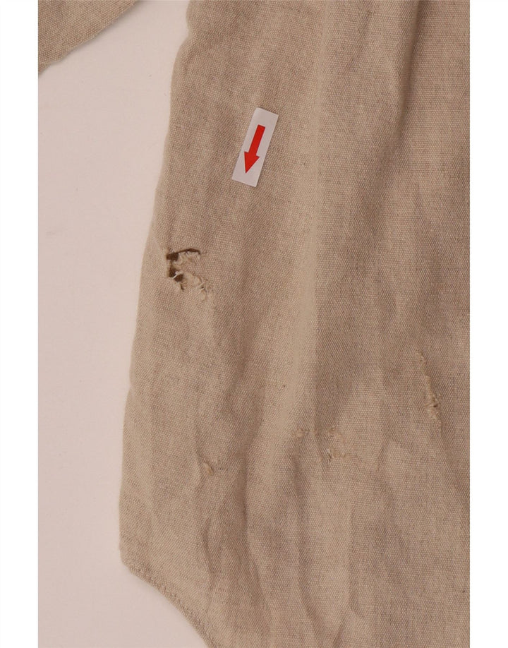 Camisa Energie Hombre Grande Lino Beige