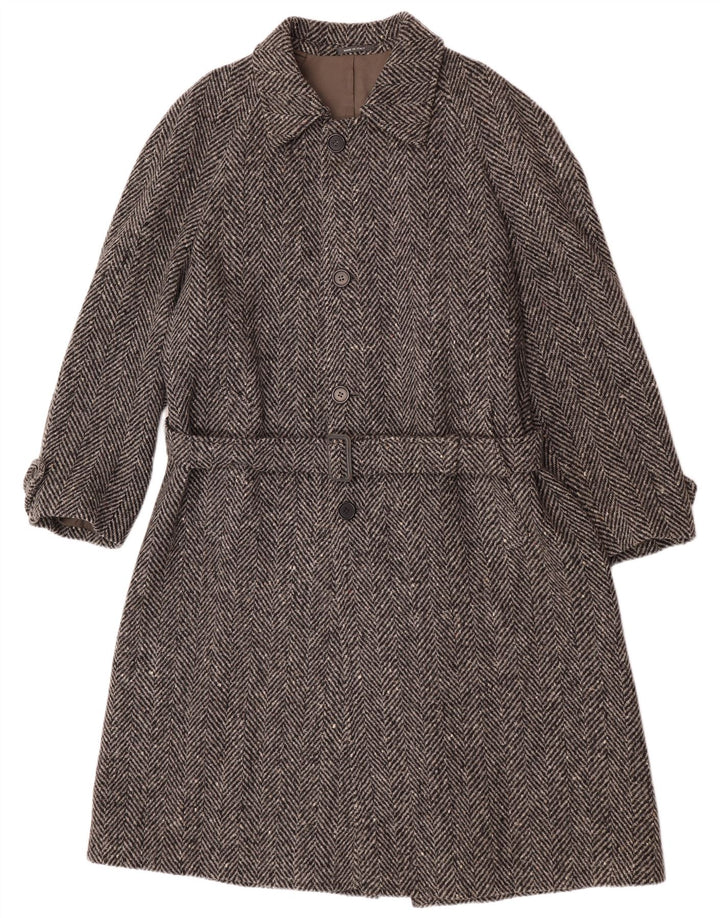 Abrigo Lebole para hombre IT 48 Lana en espiga gris medio