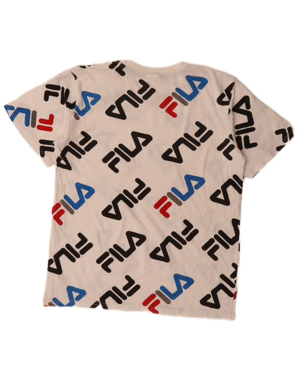 Fila Camiseta gráfica para niño Top 15-16 años XL Algodón blanco