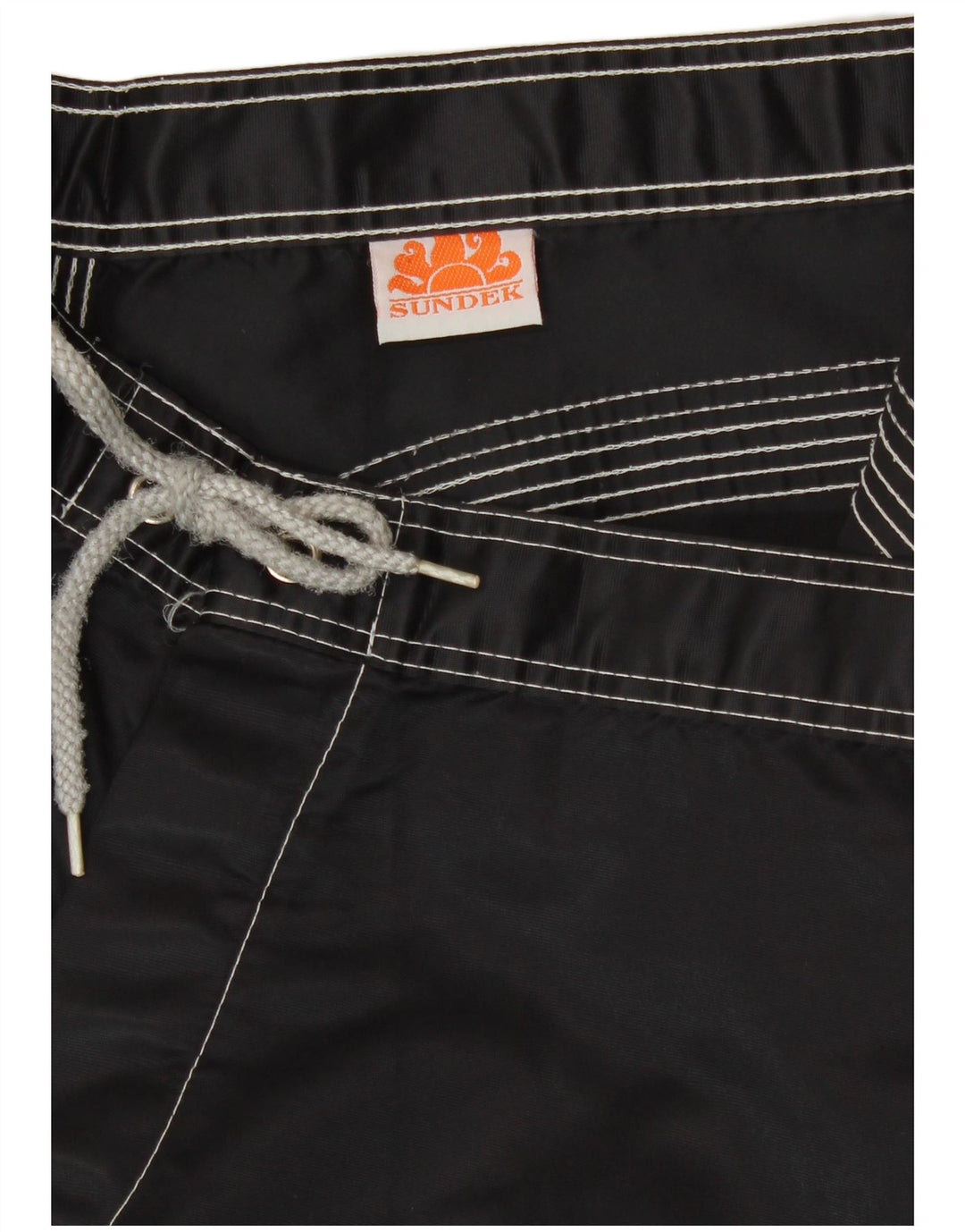 Bañador Sundek Hombre Bañador Mediano Rayas Negras Playa