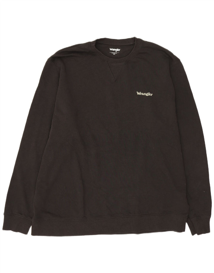 Wrangler - Sudadera para hombre (2XL, algodón), color negro