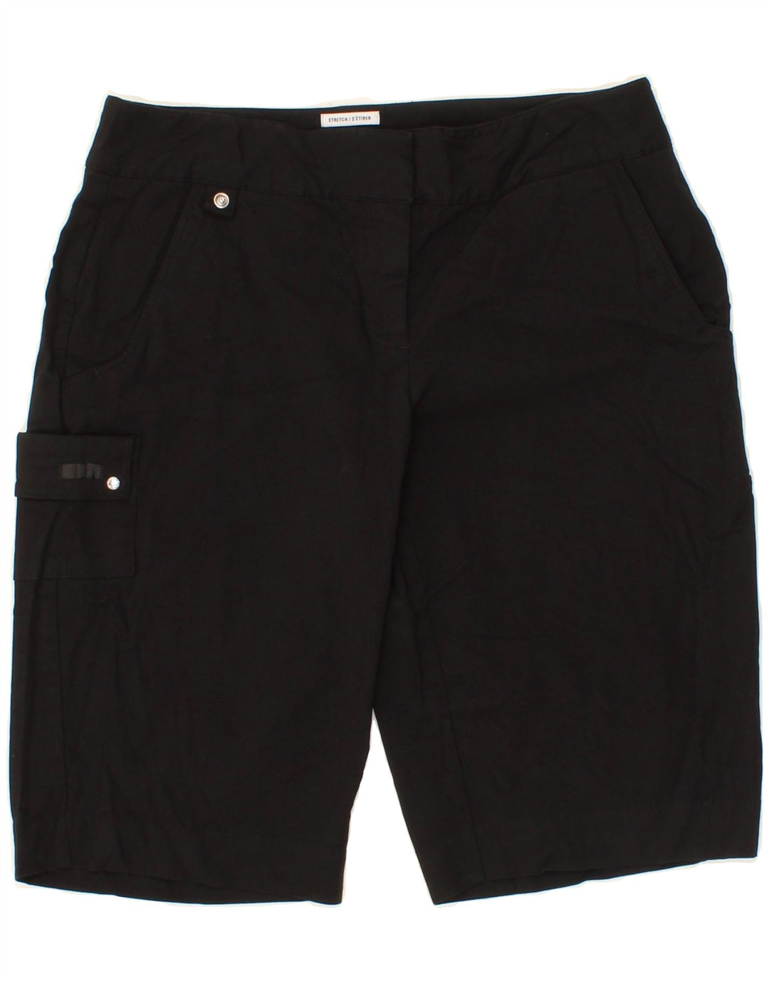 IZOD Womens Cargo Shorts US 4 Small W30 Black Rayon Vintage Izod and Second-Hand Izod from Messina Hembry 