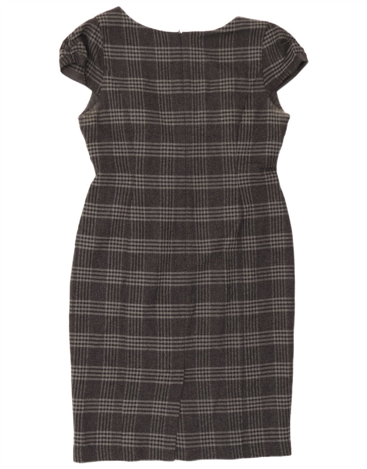 Marks & Spencer Vestido tubo para mujer UK 44 Poliéster a cuadros gris medio