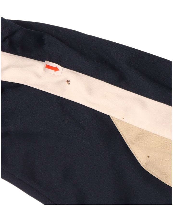 REEBOK Chaqueta superior de chándal para hombre Poliéster con bloques de color azul marino mediano