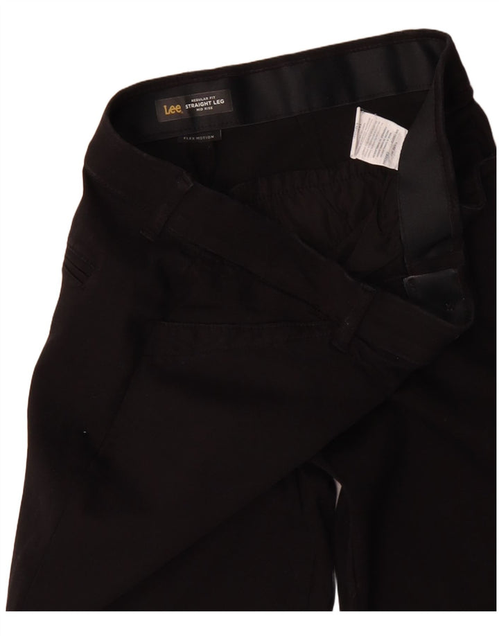 LEE Pantalones casuales de talle medio para mujer, ajuste regular, talla 8, mediana, W32, L30, color negro