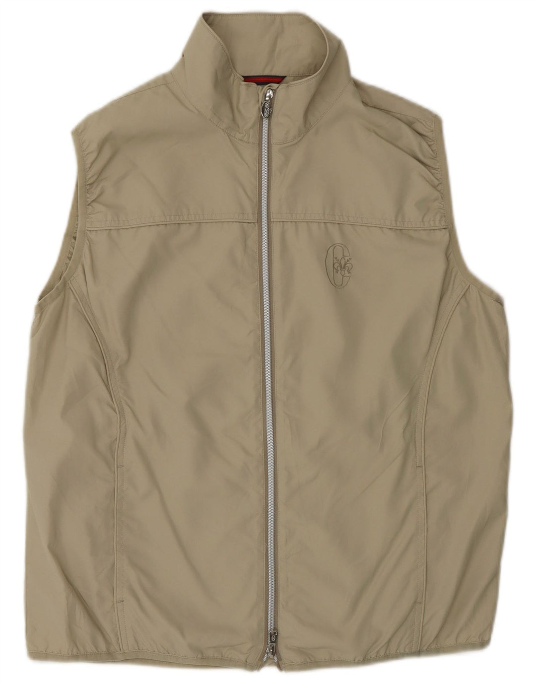 CONTE OF FLORENCE Womens Sleeveless Tracksuit Top Jacket IT 48 XL Beige Vintage Conte of Florence and Second-Hand Conte of Florence from Messina Hembry 