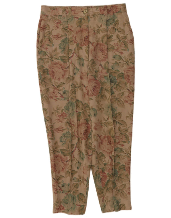 Zerres Pantalones cortos con pinzas para mujer EU 40 Medium W30 L25 Beige Floral