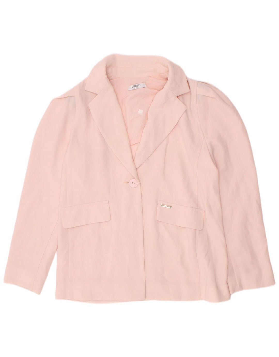 Liu Jo Chaqueta Blazer de 1 Botón para Niña 7-8 Años Rosa Poliéster