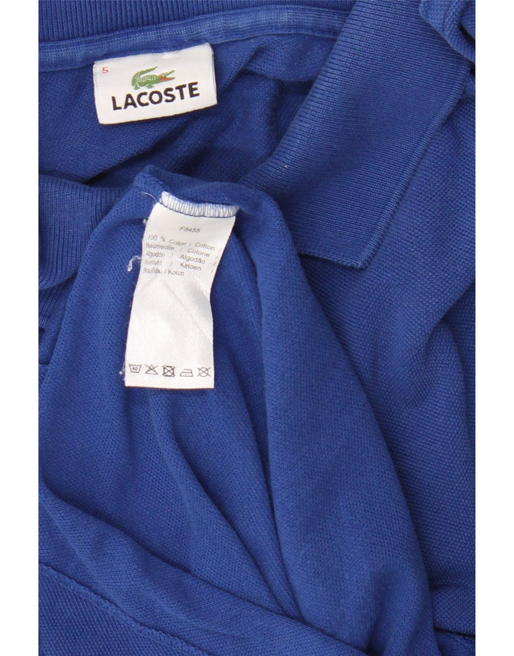 Polo Lacoste para hombre talla 5 grande algodón azul