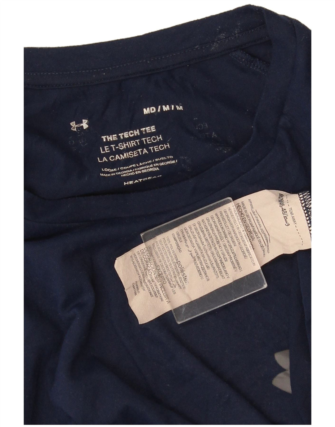 UNDER ARMOUR Camiseta para hombre Top Medium Azul marino Poliéster