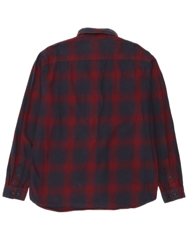 Jack & Jones Camisa Regular Fit Con Cremallera Completa Para Hombre Algodón A Cuadros Azul Grande