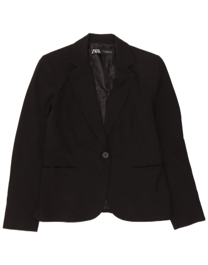 Zara Chaqueta Blazer De 1 Botón para Mujer EU 38 Small Black