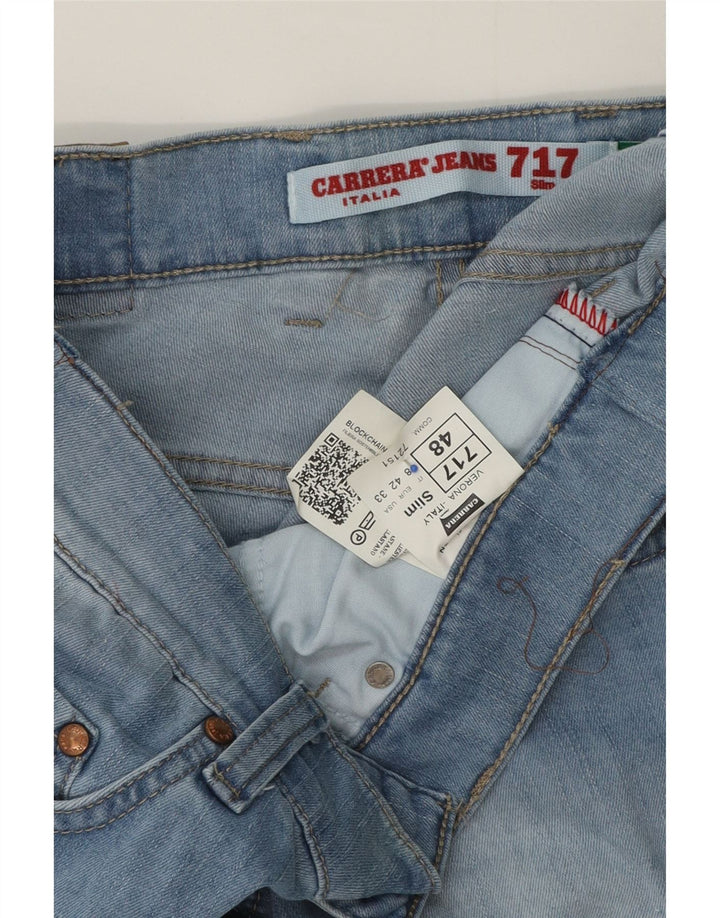 Carrera Mens 717 Slim Jeans IT 48 Medio W33 L32 Algodón Azul