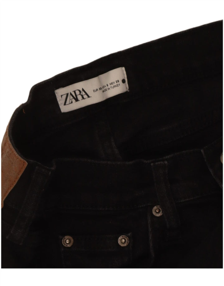 Zara Vaqueros Rectos Mujer EU 38 Small W28 L27 Negro