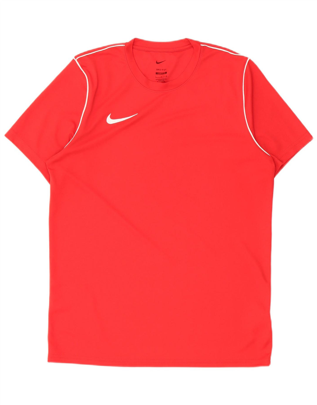 Nike Camiseta Dri Fit Slim Fit para hombre, talla grande, poliéster rojo