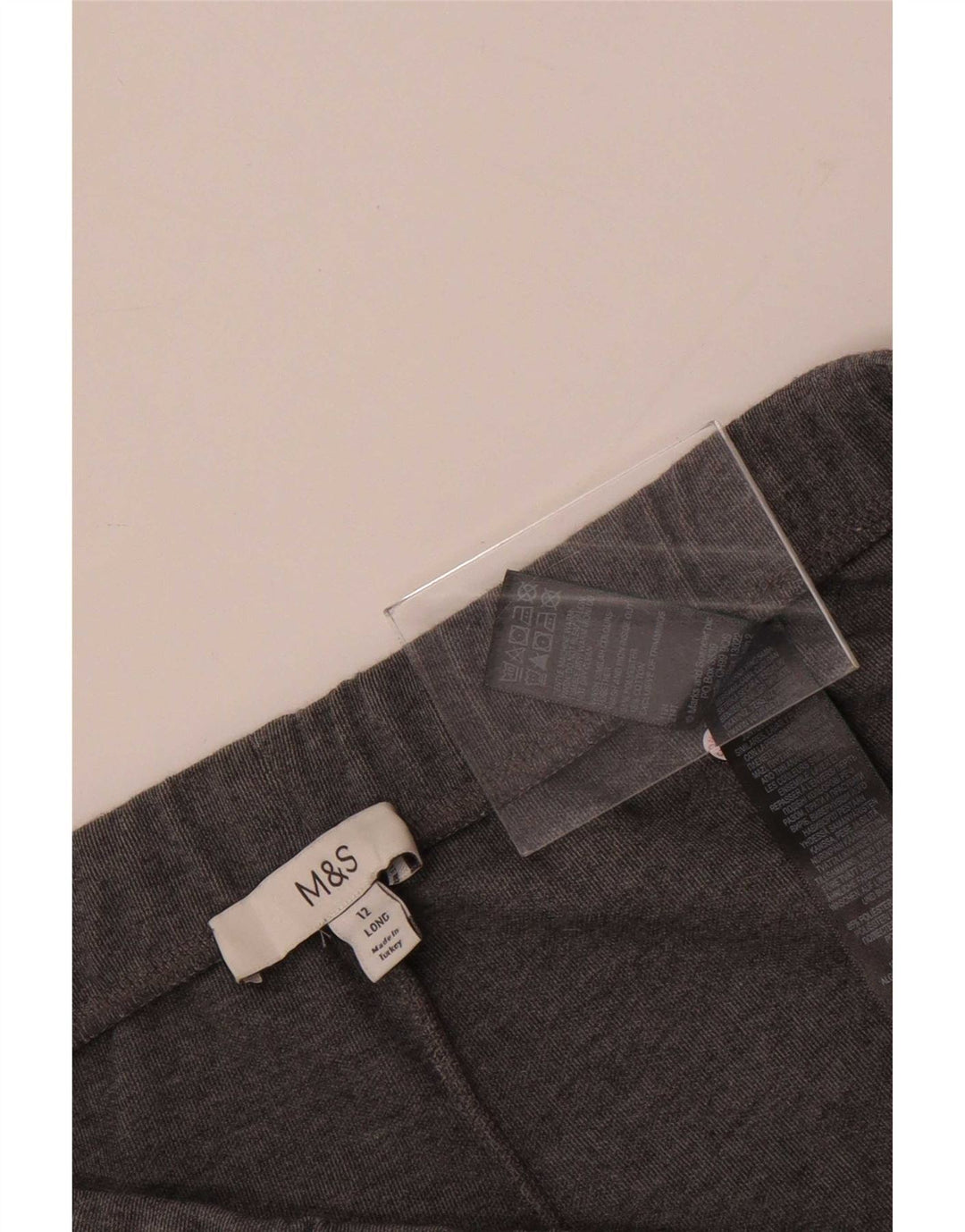 Marks & Spencer Pantalones de Chándal de Cintura Alta para Mujer UK 40 Gris Medio