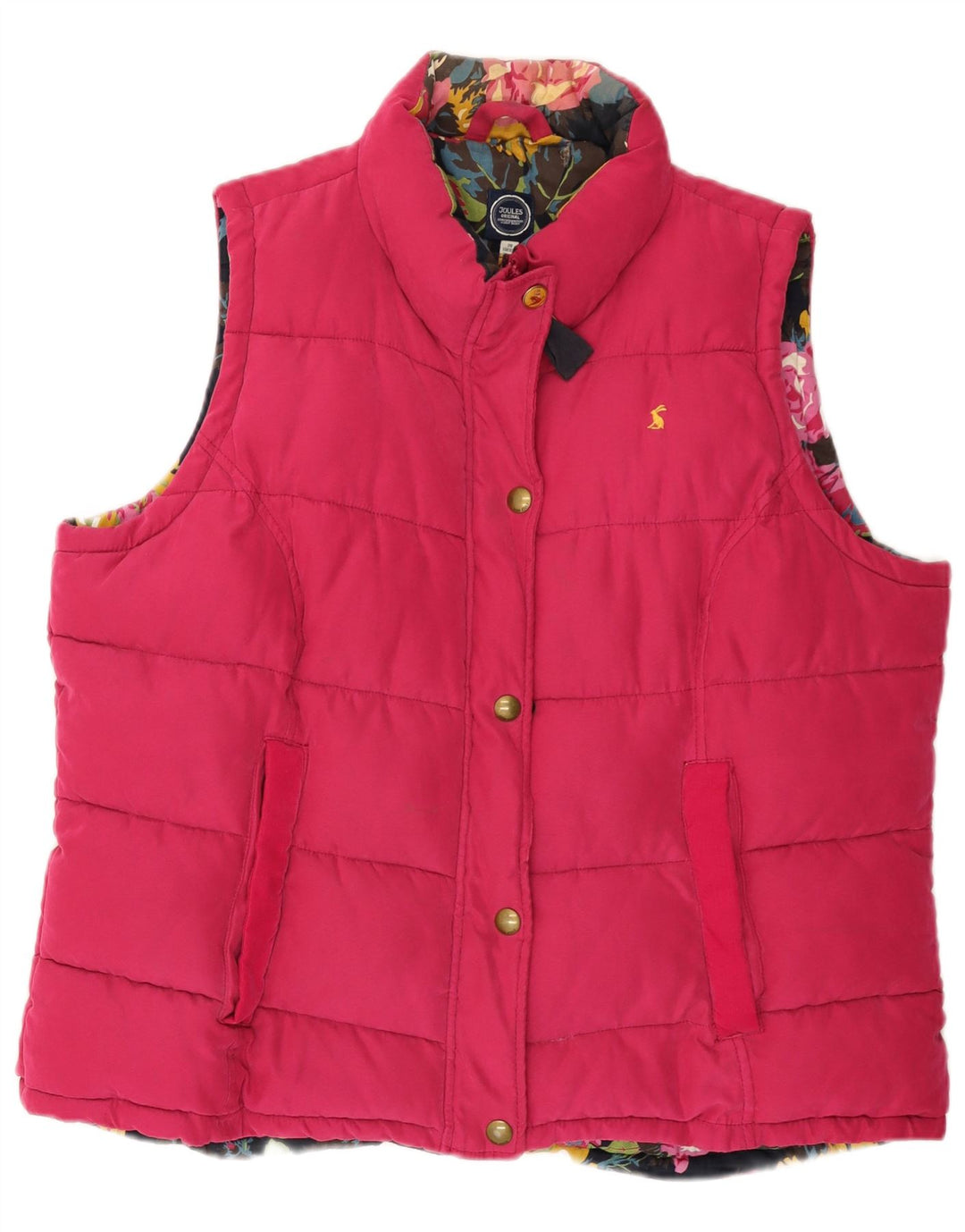 Chaleco acolchado para mujer JOULES UK 20 2XL Poliéster rosa