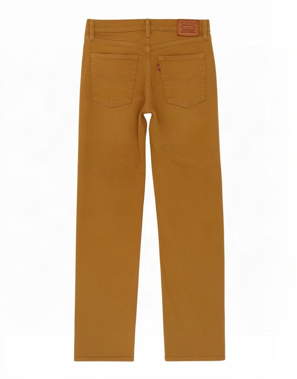 Pantalones Levi's Ribcage Rectos Casuales Para Mujer W27 L29 Algodón Beige