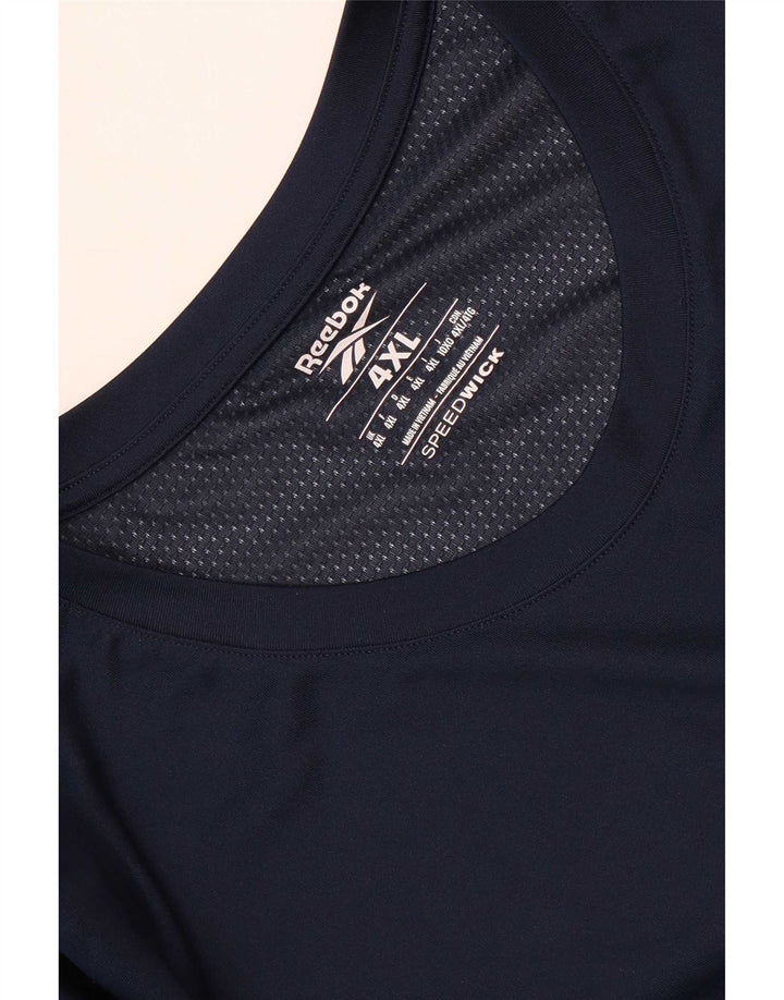 Camiseta Reebok Hombre Top 4XL Azul Marino