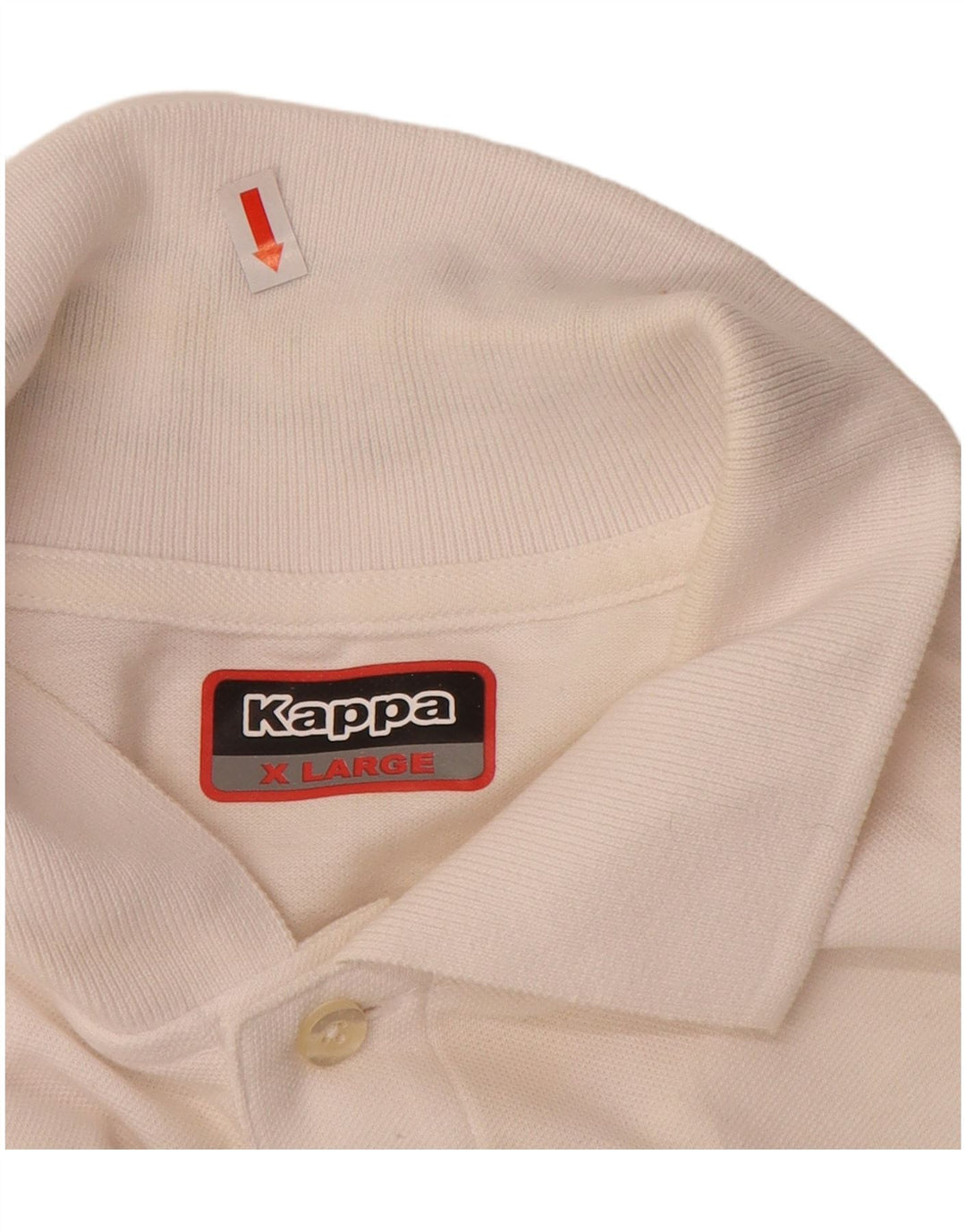 KAPPA Mens Polo Shirt XL White Cotton