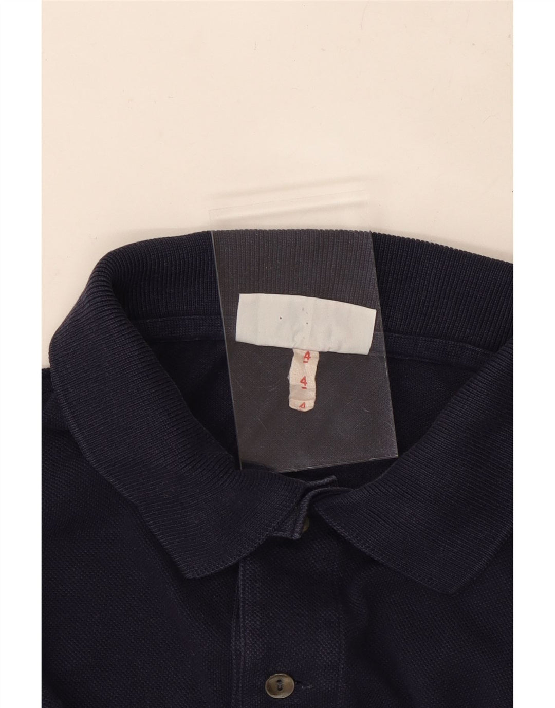 LACOSTE Polo para hombre talla 4 mediano algodón azul marino