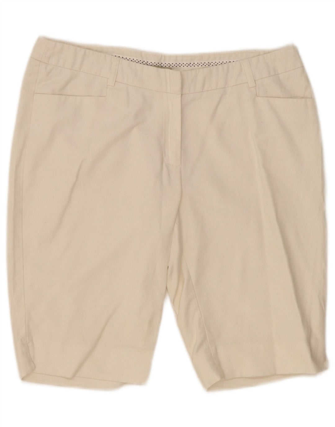 Laura Ashley Bermudas para Mujer US 10 Grande W32 Algodón Blanco
