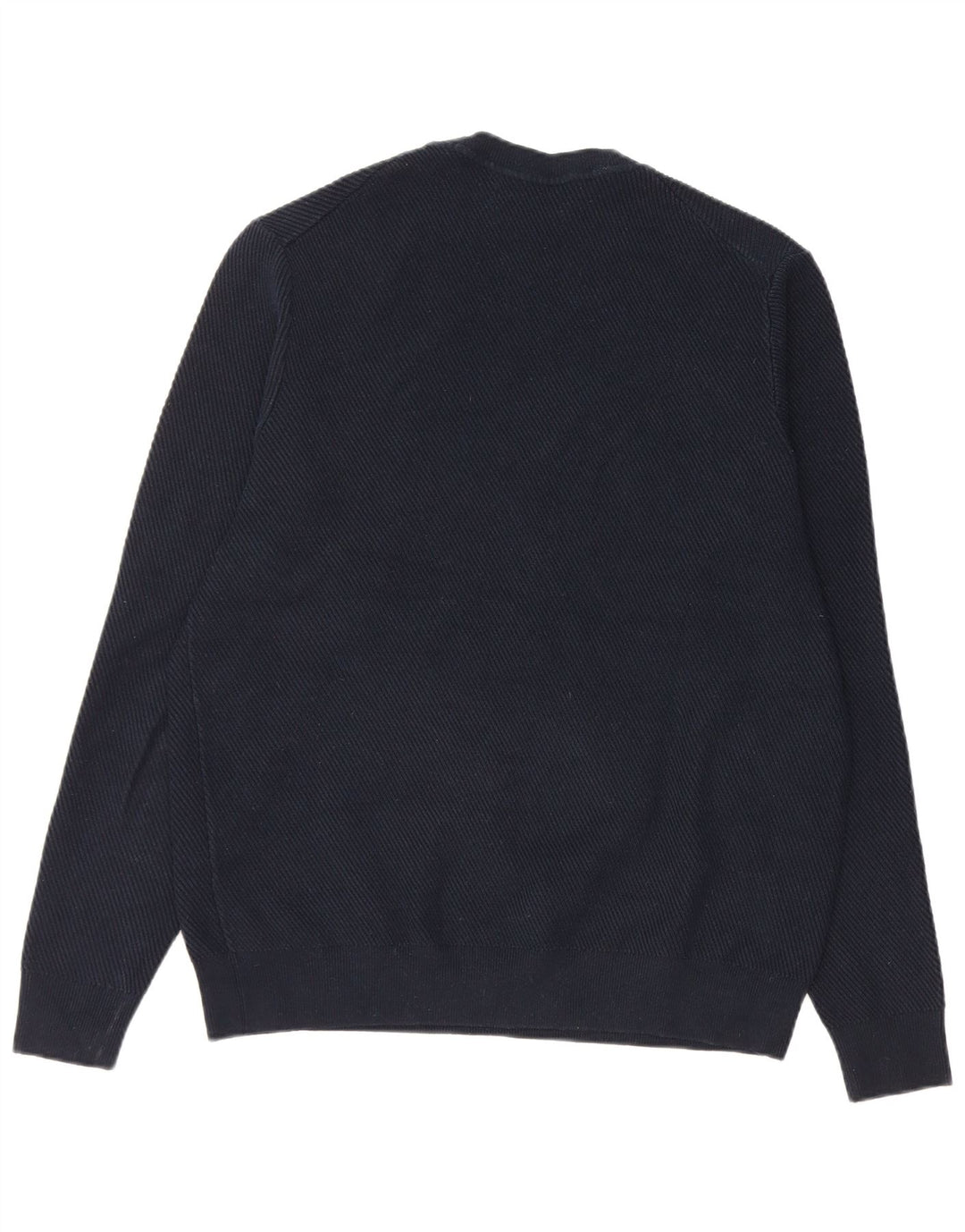 Marks & Spencer - Jersey de cuello redondo para hombre, talla grande, poliéster, color azul marino