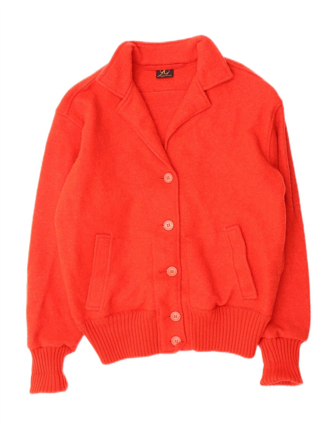 Vintage mujer Cardigan suéter EU 40 rojo medio