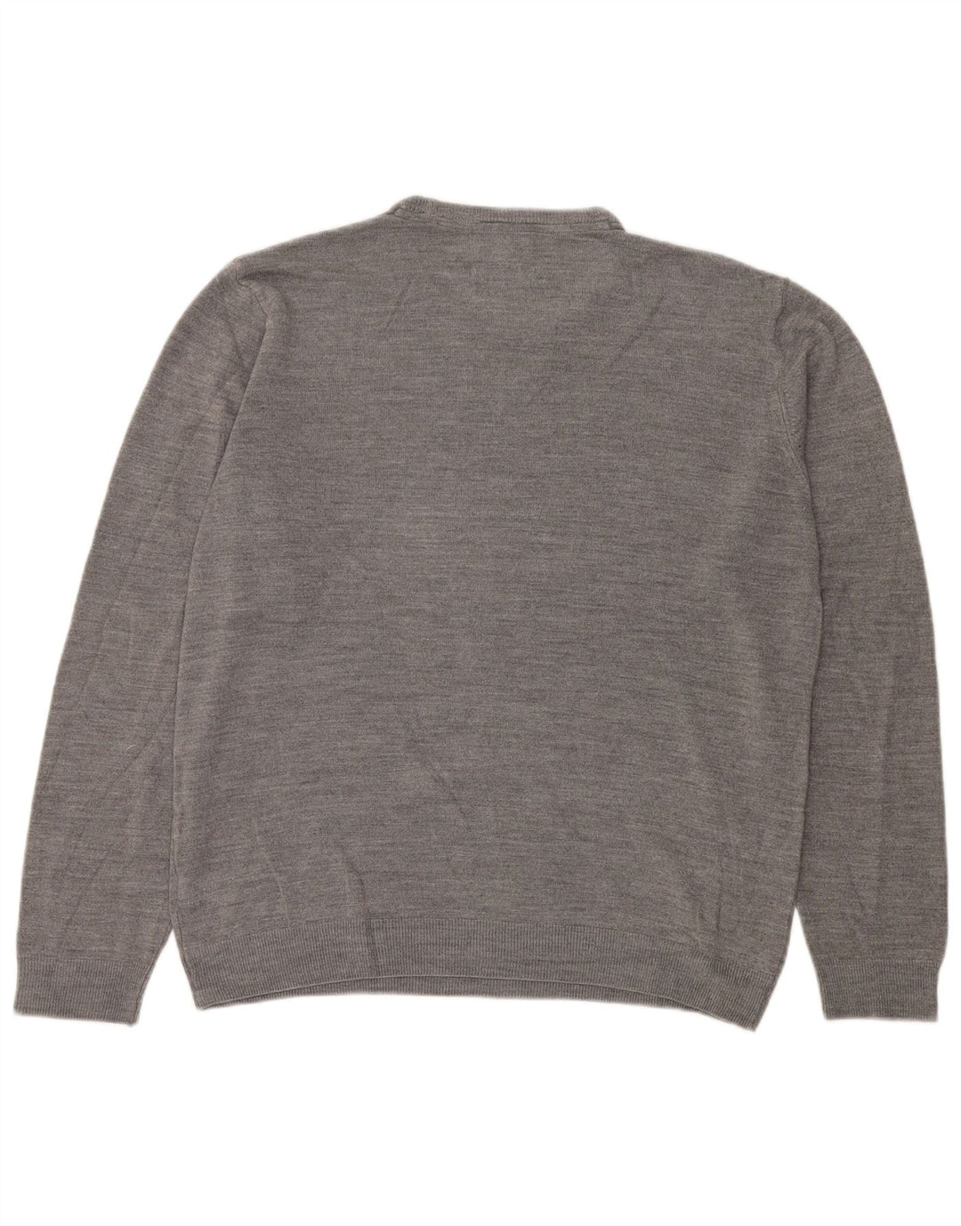 Marks & Spencer Suéter Regular Fit con Cuello Redondo para Hombre XL Acrílico Gris