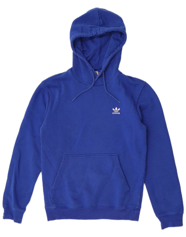 Adidas Hombre Sudadera Con Capucha Jumper Small Azul Algodón