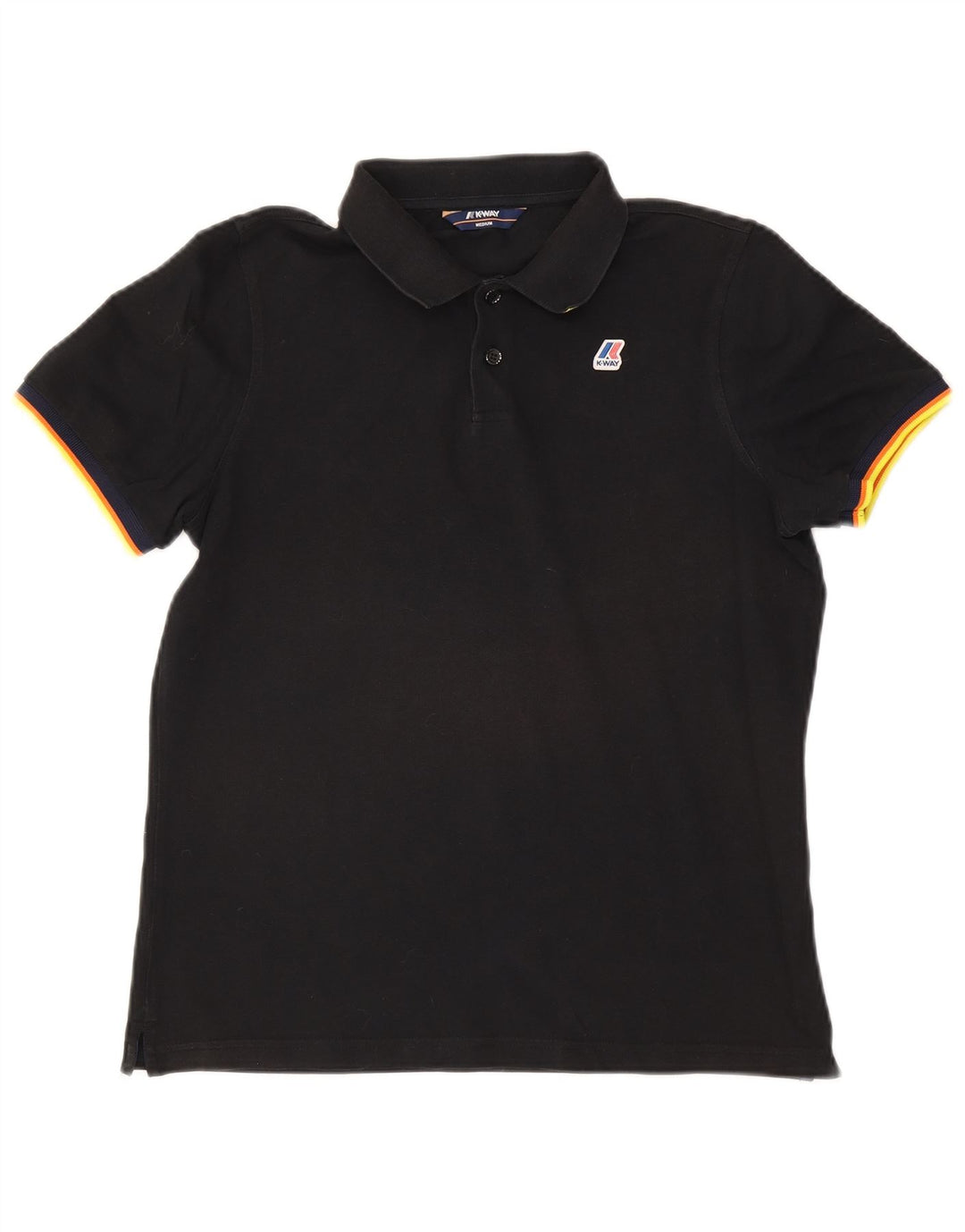 Polo K-Way Hombre Mediano Negro