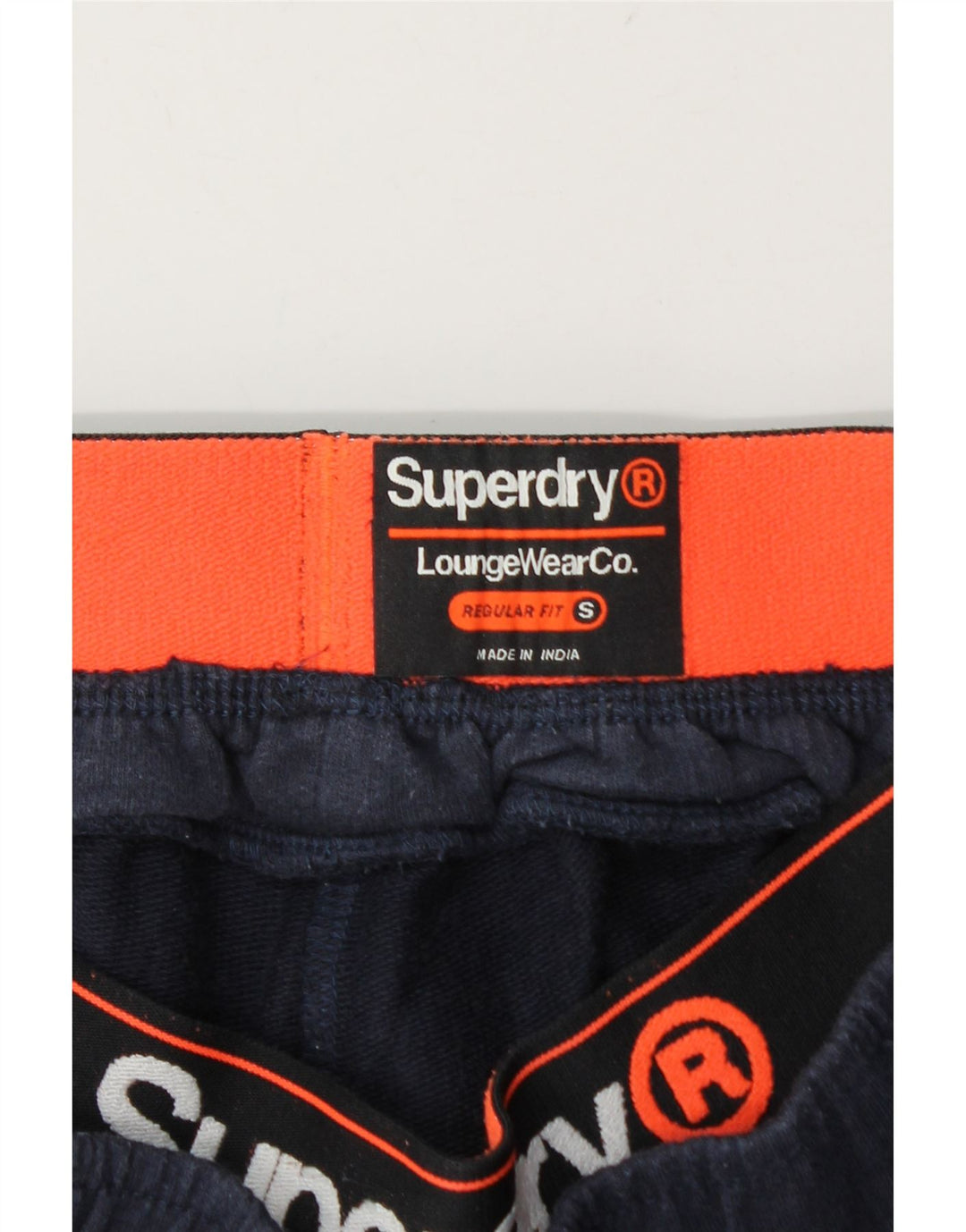 Superdry Pantalones cortos deportivos de corte regular para hombre, talla pequeña, azul marino