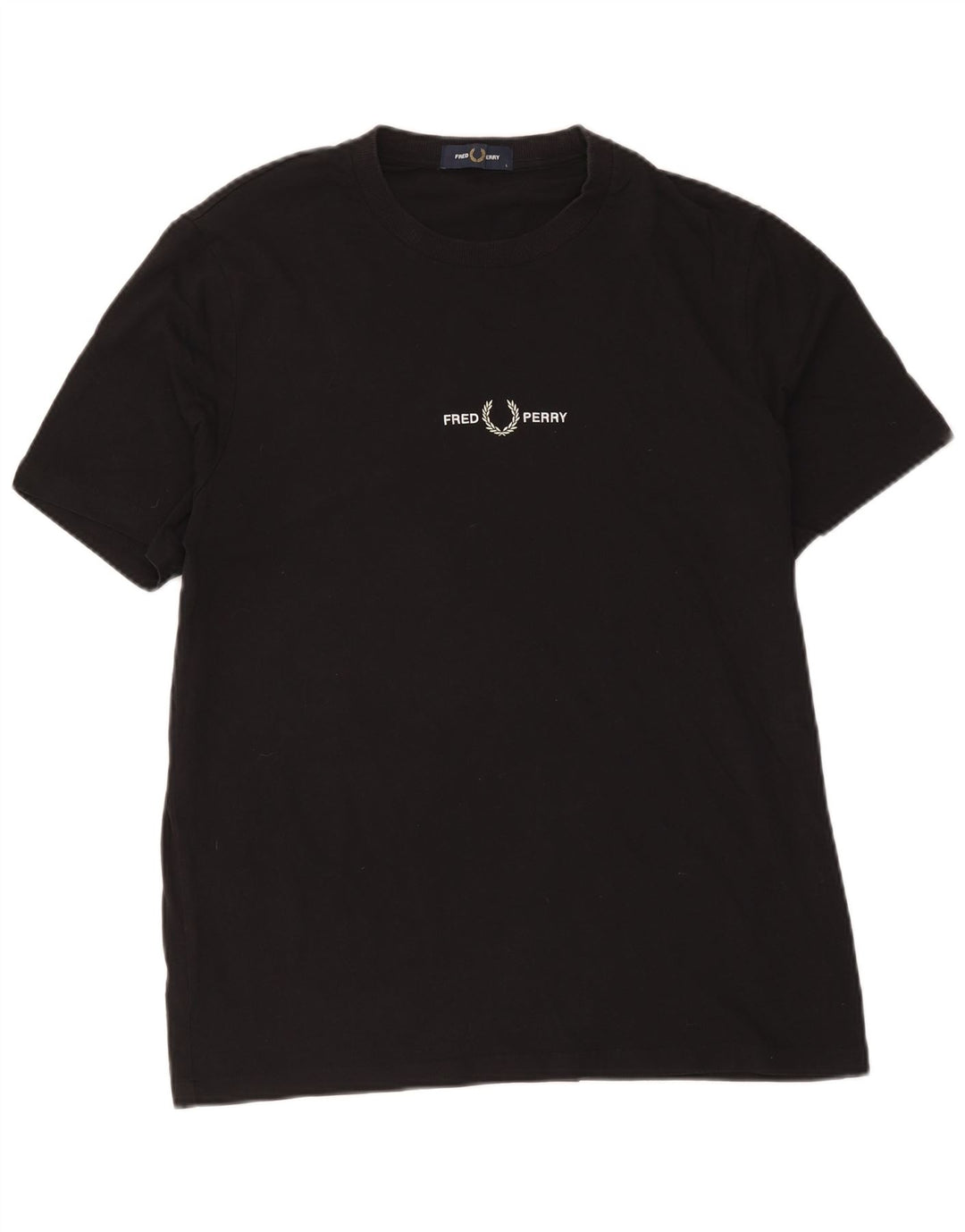 Fred Perry - Camiseta para hombre, talla grande, algodón negro