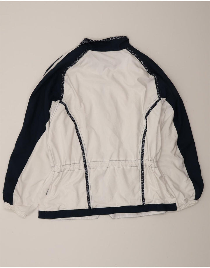 Canyon Chaqueta de chándal para hombre, talla 42, poliéster blanco con bloques de color