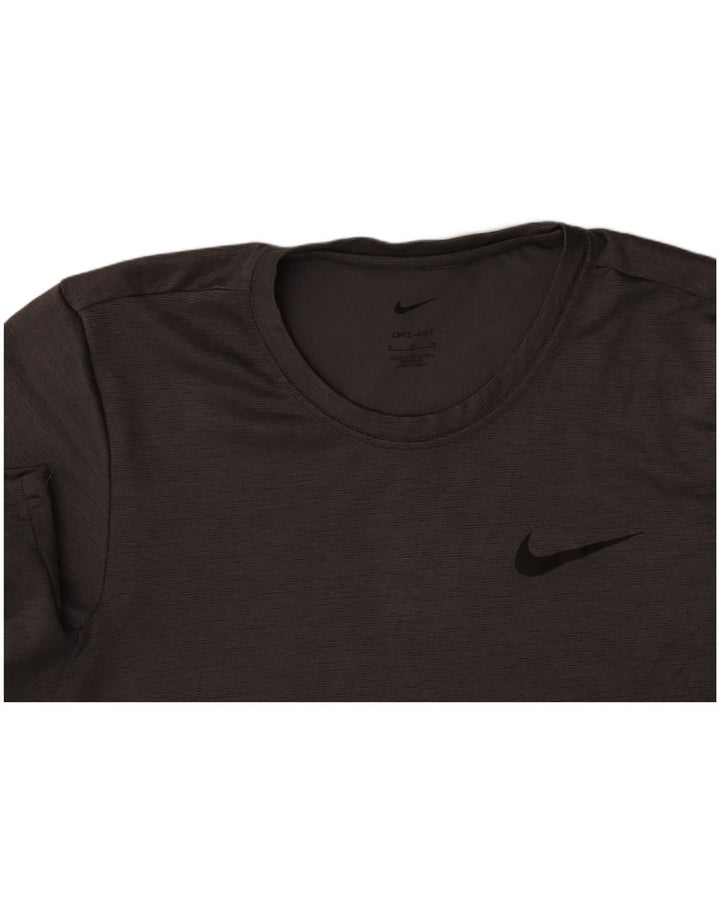 NIKE Camiseta Dri Fit para Hombre Top Small Gris Poliéster