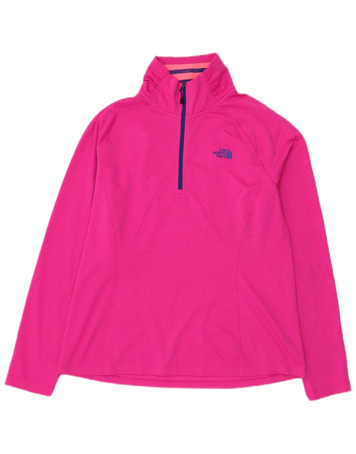 The North Face Jersey de chándal para mujer, talla 40, talla grande, color rosa manchado