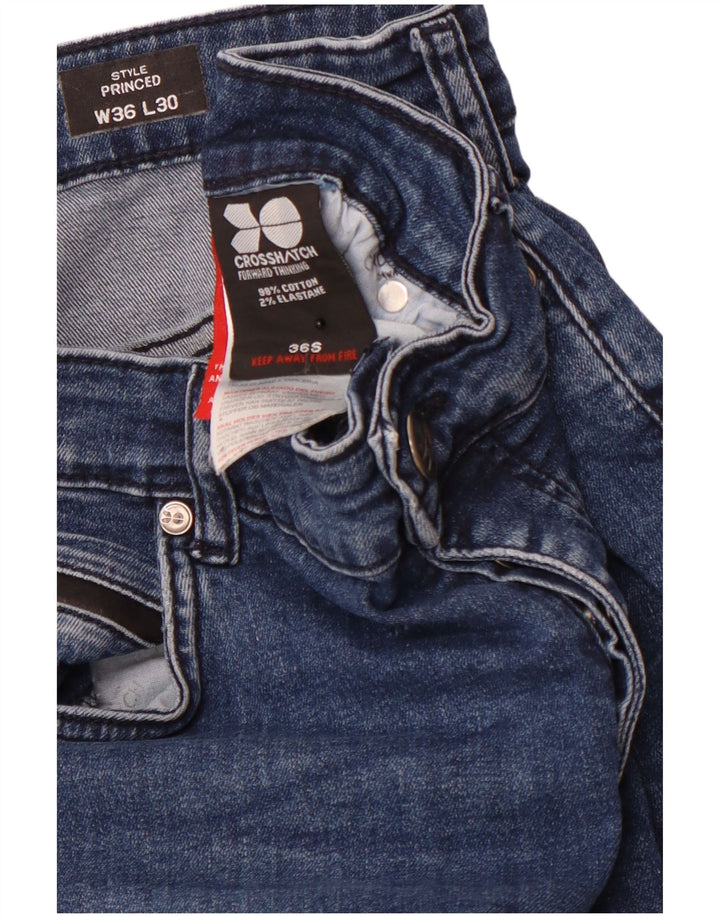 CROSSHATCH Vaqueros rectos Princed para mujer W36 L30 Algodón azul