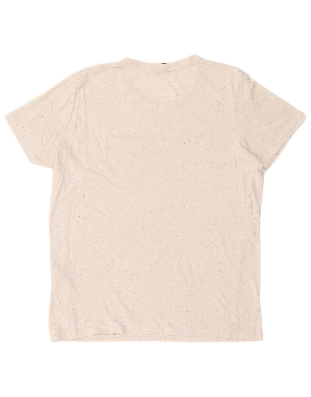 Jack & Jones - Camiseta para hombre, talla grande, algodón moteado blanco