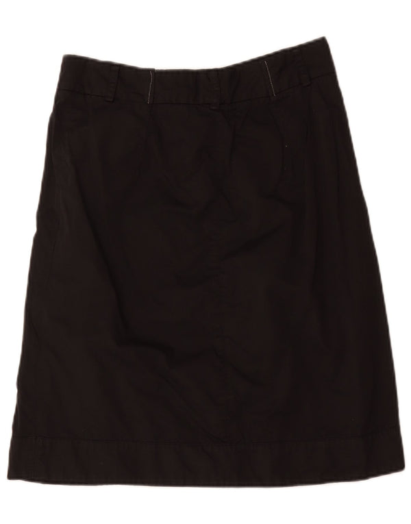 Cerruti 1881 Falda acampanada para mujer IT 46 Large W30 Algodón negro
