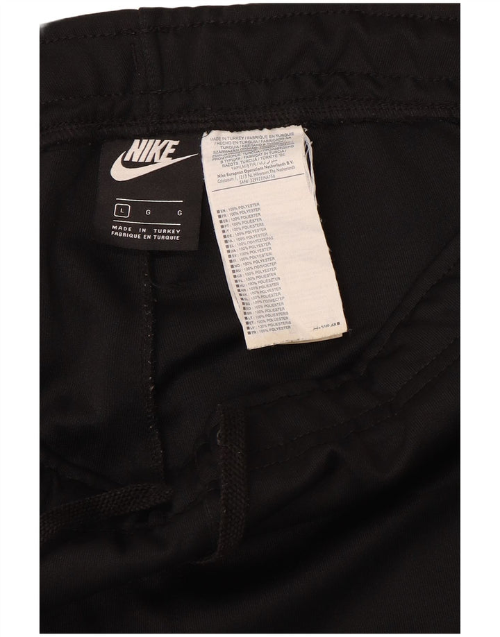NIKE Hombre Pantalones de chándal con gráfico Joggers Large Poliéster negro