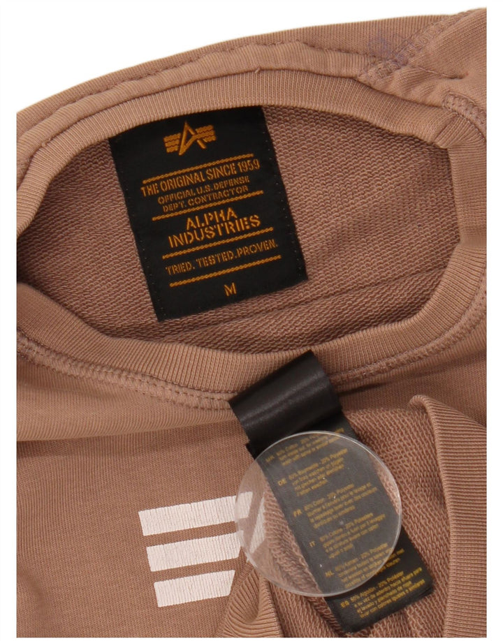 ALPHA INDUSTRIES Sudadera gráfica para mujer Jersey UK 40 Marrón medio