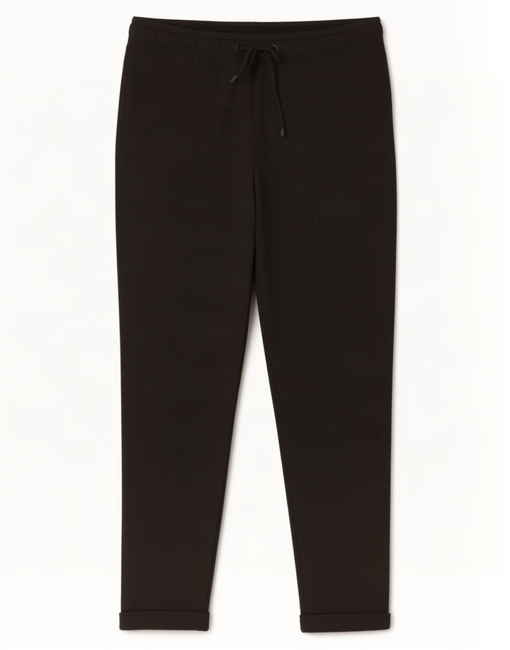 Zara Hombre Pantalones Cortos Slim Medium W32 L26 Poliéster Negro