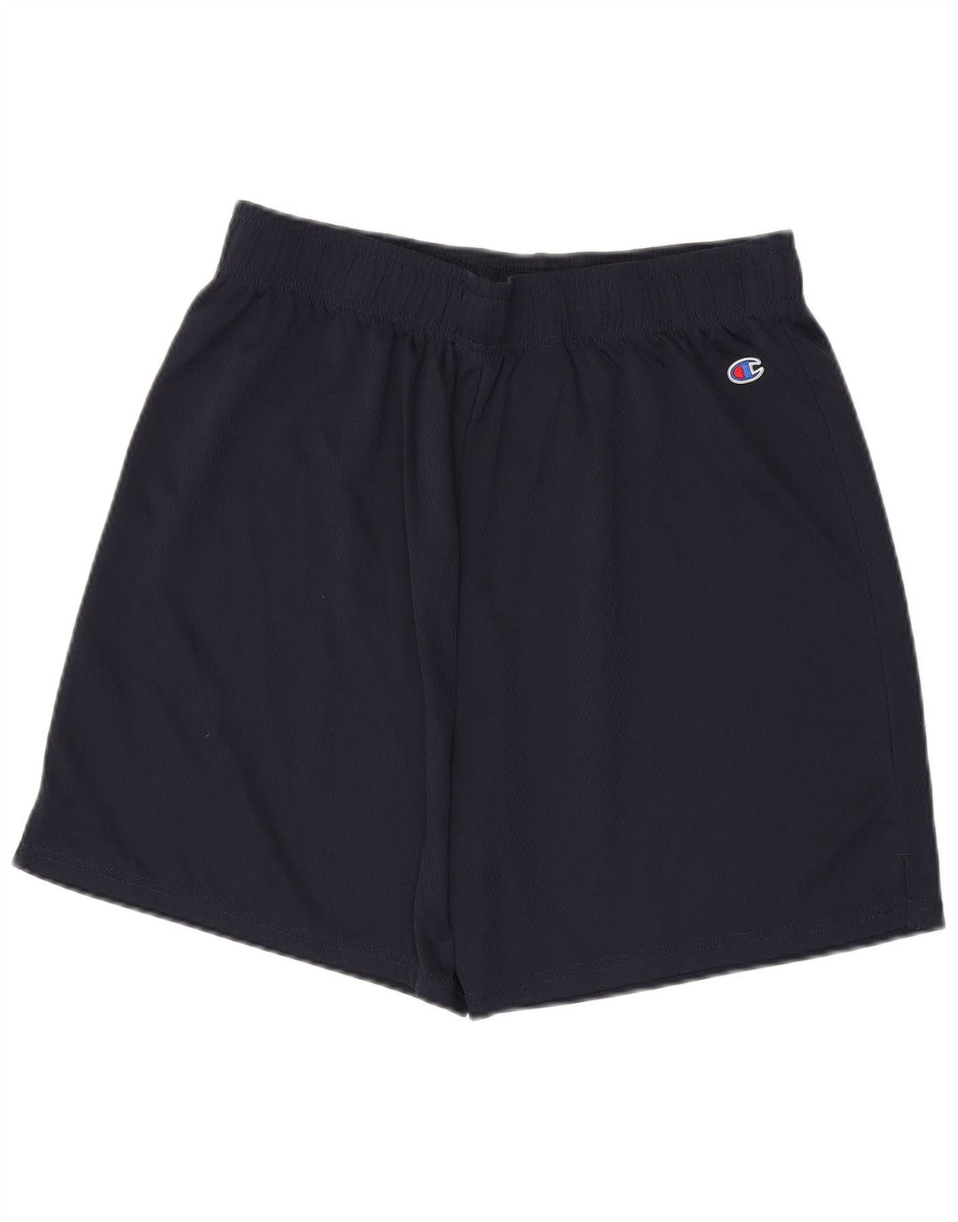 Champion Pantalones cortos deportivos para hombre, tamaño grande, poliéster azul marino