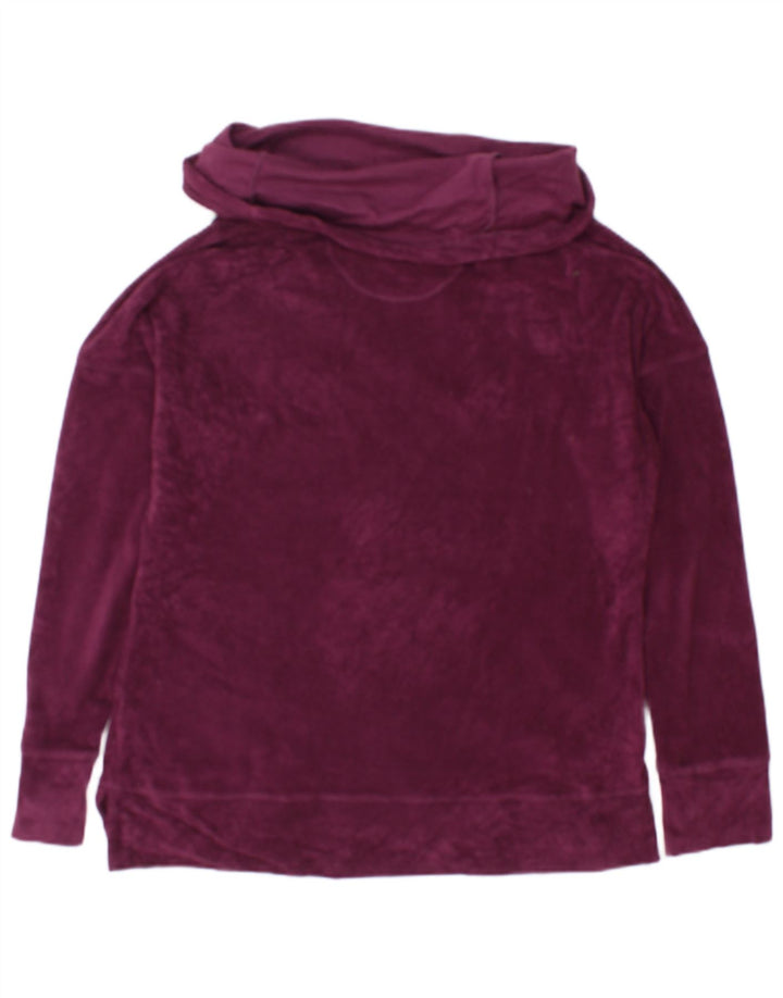 Calvin Klein - Sudadera de terciopelo para mujer, talla 40, poliéster granate grande