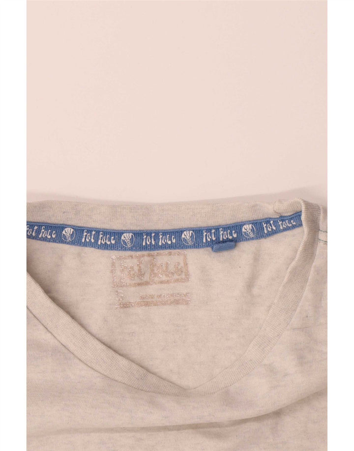Camiseta con estampado gráfico de Fat Face para hombre, talla pequeña, gris